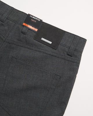 Alberto Grey  Black Ceramica Mini Pepita Pipe 5 Pocket Pants Grey  Black 7 54