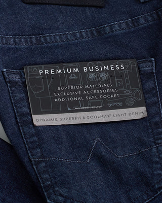 Alberto Pipe Blue Premium Business Jeans Blue  2