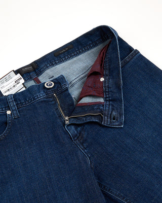 Alberto Premium Business Denim Indigo Rinsed Stretch Jeans Indigo 2 3287
