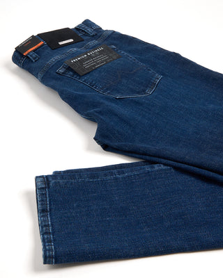 Alberto Premium Business Denim Indigo Rinsed Stretch Jeans Indigo 4 3289