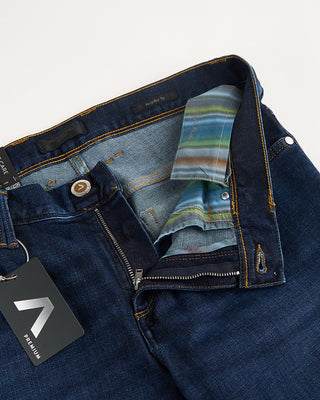 Alberto Giza Denim Pipe Washed Stretch Jeans Indigo 5 1595