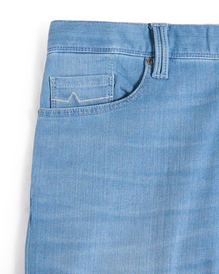 Alberto Premium Business Pipe Washed Denim Jeans Light Blue 7 8222