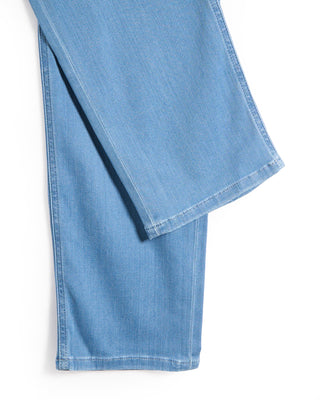 Alberto Premium Business Pipe Washed Denim Jeans Light Blue 8 8223