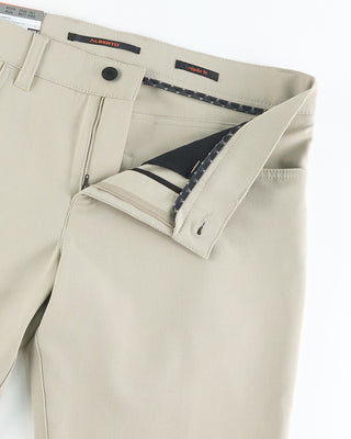 Alberto Sand Pipe Regular Slim Fit Ceramica 5 Pocket Tech Dress Pants Sand  3