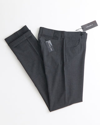 Alberto Grey stone Modern Fit Ceramica 5 Pocket Tech Dress Pants Grey  6
