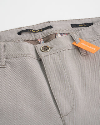 Alberto Super Soft Smart Twill Casual Pants Taupe 1 2