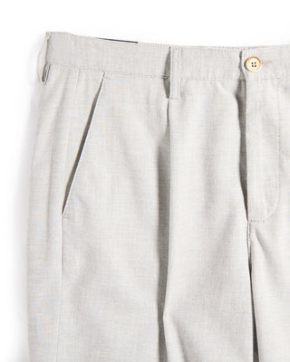 Alberto Super Light Smart Linen Shorts Silver 6 9449