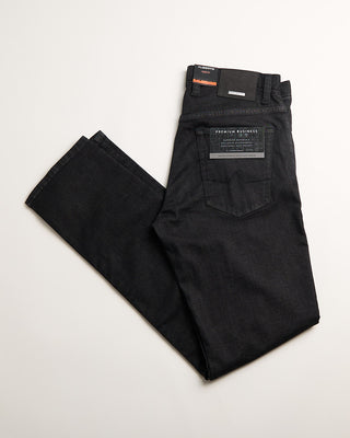 Alberto Almost Black Super Stretch Premium Giza Pipe Jeans Charcoal   6 