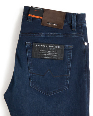 Alberto Premium Business Pipe Dark Denim Jeans Indigo 9 11067