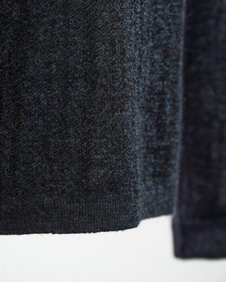 John Varvatos Long Sleeve Fine Guage Jacquard Knit Sweater Navy  1