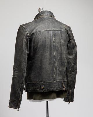John Varvatos Sorcha Heritage Leather Jacket Brown 