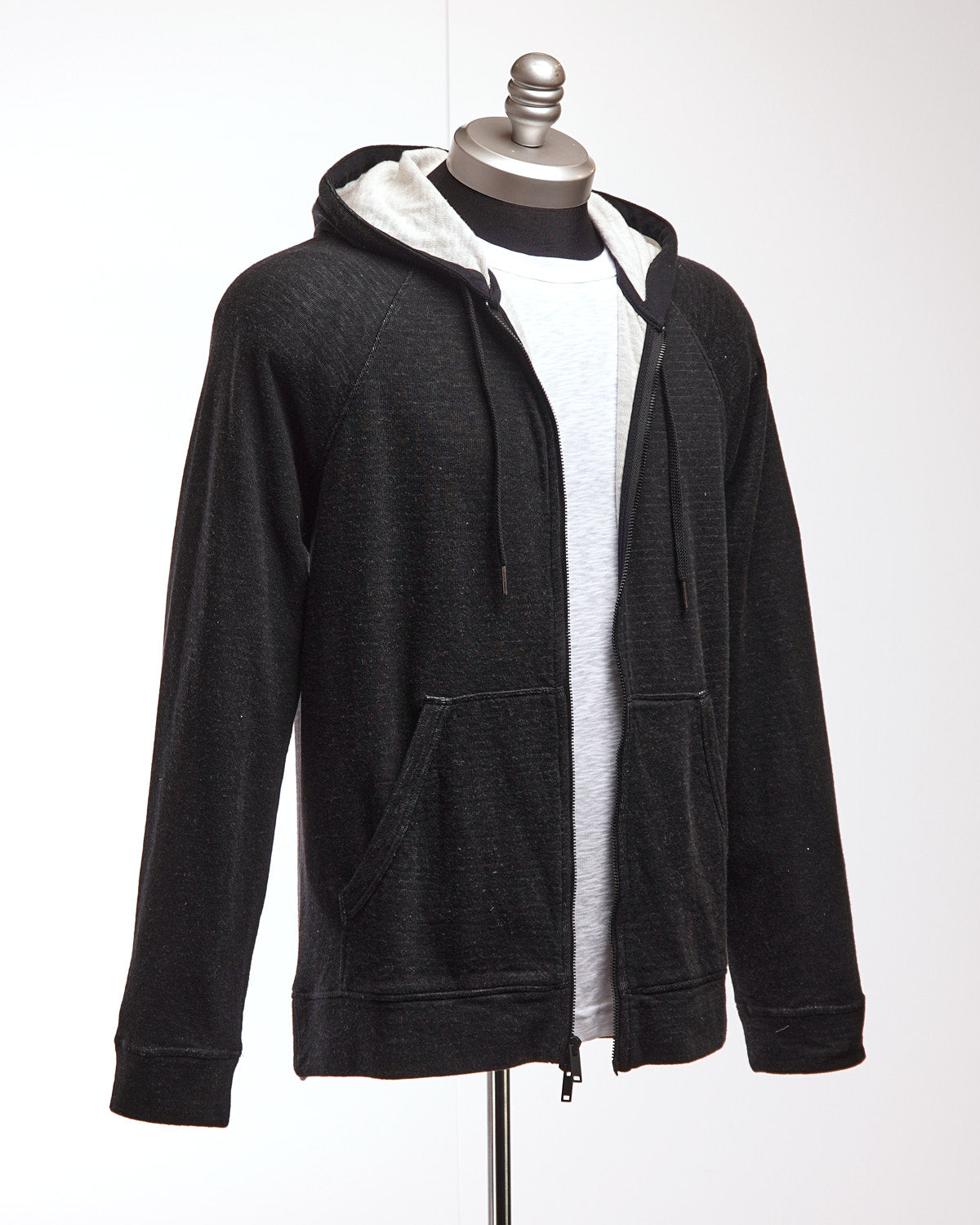 John Varvatos Long Sleeve Full Zip Double Knit Plated Hoodie -   – Blazer For Men