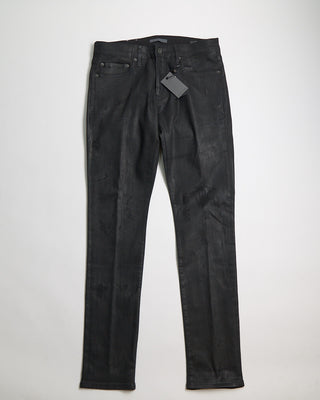 John Varvatos Skinny Jean Coated Jean Black 1463