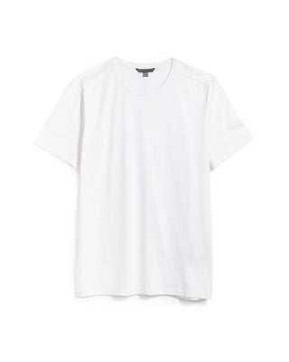 John Varvatos Amato Regular Fit Ss Crew With Shoulder Detail White 2 6227