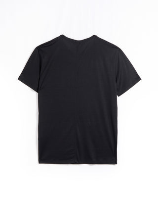 John Varvatos Amato Regular Fit Ss Crew With Shoulder Detail Black 5 6226