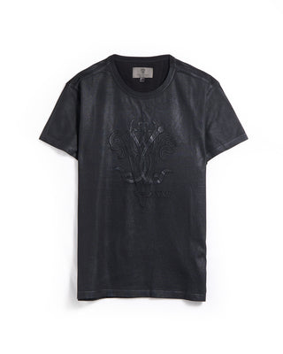 John Varvatos Ss Crew Tee   25Th Anniversary Logo Black 2 6230