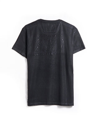 John Varvatos Ss Crew Tee   25Th Anniversary Logo Black 5 6233
