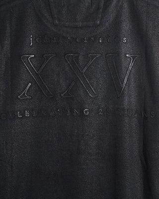 John Varvatos Ss Crew Tee   25Th Anniversary Logo Black 6 6234