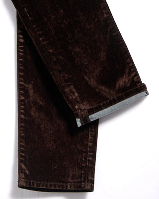 John Varvatos J702 Velvet 5 Pocket Pants Brown 4 3504
