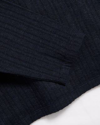 John Varvatos Ls Feeder Rib Texture Crew Navy 9 5921