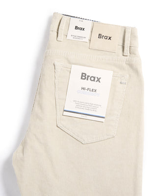 Brax Chuck Hi Flex Corduroy Pants Ivory 3 1 5530