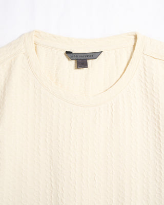 John Varvatos Ss Crew W Chain Texture Ivory 2 6260