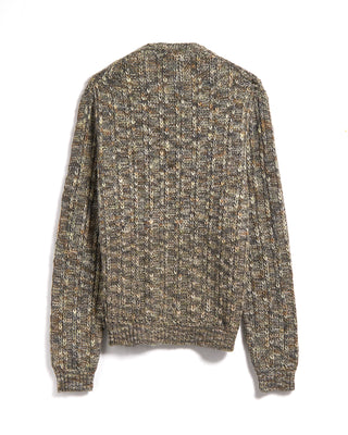 John Varvatos Regular Fit Ls Crewneck With Vertical Jersey Purl Terracotta 15 3557