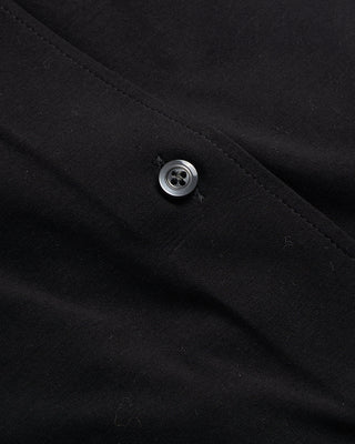Emanuel Berg Solid Modern 4Flex Knit Shirt With Contrast Black 2 4072