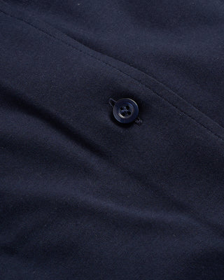 Emanuel Berg Solid Modern 4Flex Knit Shirt With Contrast Navy 2 4070