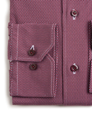 Emanuel Berg Neat Modern 4Flex Modern Fit Knit Shirt Red 5 6703