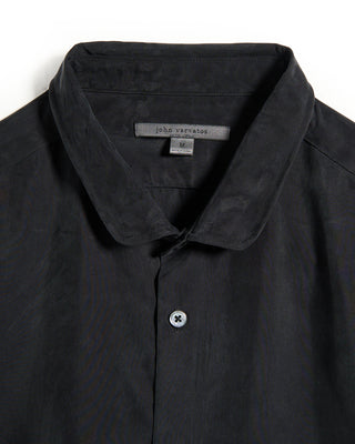 John Varvatos Slim Fit Shirt With Wire Inserted Collar Black 16 10490