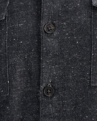 John Varvatos Oversized Shirt With Epaulettes Navy 17 11333