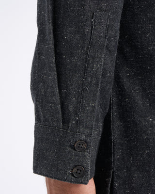 John Varvatos Oversized Shirt With Epaulettes Navy 19 11331