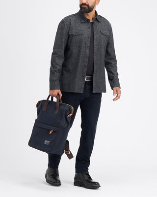 John Varvatos Oversized Shirt With Epaulettes Navy 4 11325