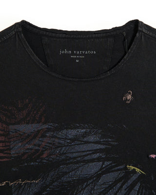 John Varvatos Animals Journal Ss T Shirt Black 5 10503