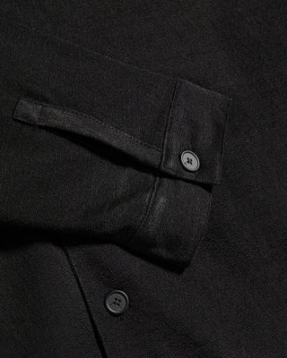 John Varvatos Sintra Ls Military Shirt Black 21 10806