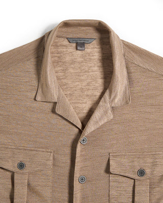 John Varvatos Sintra Ls Military Shirt Shadow Grey 4 10793