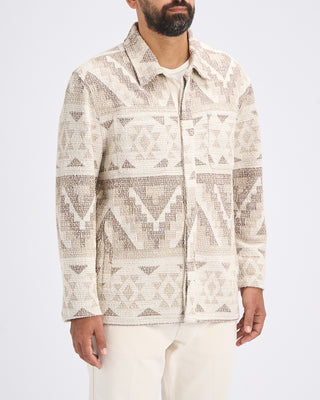 John Varvatos Byrne Knit Jacquard Jacket Light Khaki 2 10867