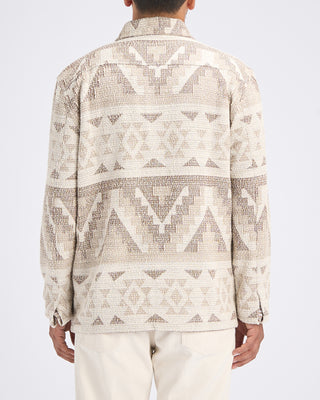 John Varvatos Byrne Knit Jacquard Jacket Light Khaki 3 10866