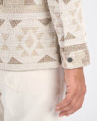 John Varvatos Byrne Knit Jacquard Jacket Light Khaki 4 10865