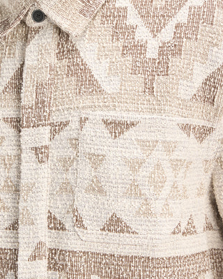 John Varvatos Byrne Knit Jacquard Jacket Light Khaki 6 10863