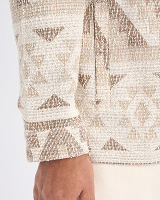 John Varvatos Byrne Knit Jacquard Jacket Light Khaki 7 10862