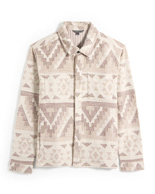 John Varvatos Byrne Knit Jacquard Jacket Light Khaki 1 10807