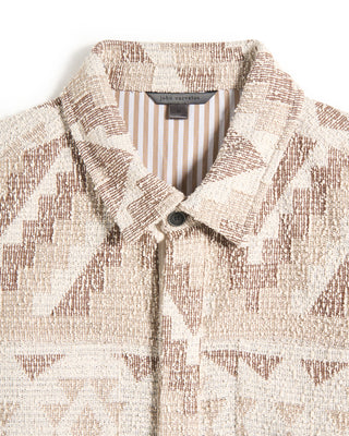 John Varvatos Byrne Knit Jacquard Jacket Light Khaki 2 10808