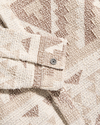 John Varvatos Byrne Knit Jacquard Jacket Light Khaki 4 10810
