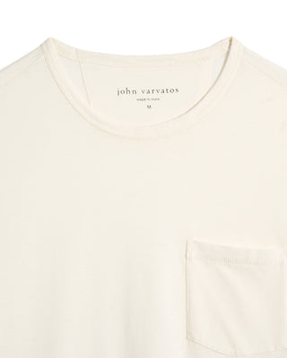 John Varvatos Bond Burnout Ss T Shirt Salt 11 10459