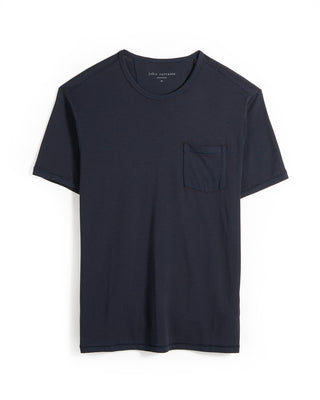 John Varvatos Bond Ss Burnout T Shirt Navy 9 10814