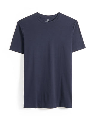 Emanuel Berg Navy Modern Fit 4Flex Knit T Shirt Navy 10 10977