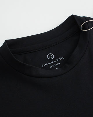 Emanuel Berg Black Modern Fit 4Flex Knit T Shirt Black  1
