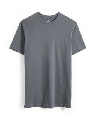 Emanuel Berg Grey Modern Fit 4Flex Knit T Shirt Grey 9 10972